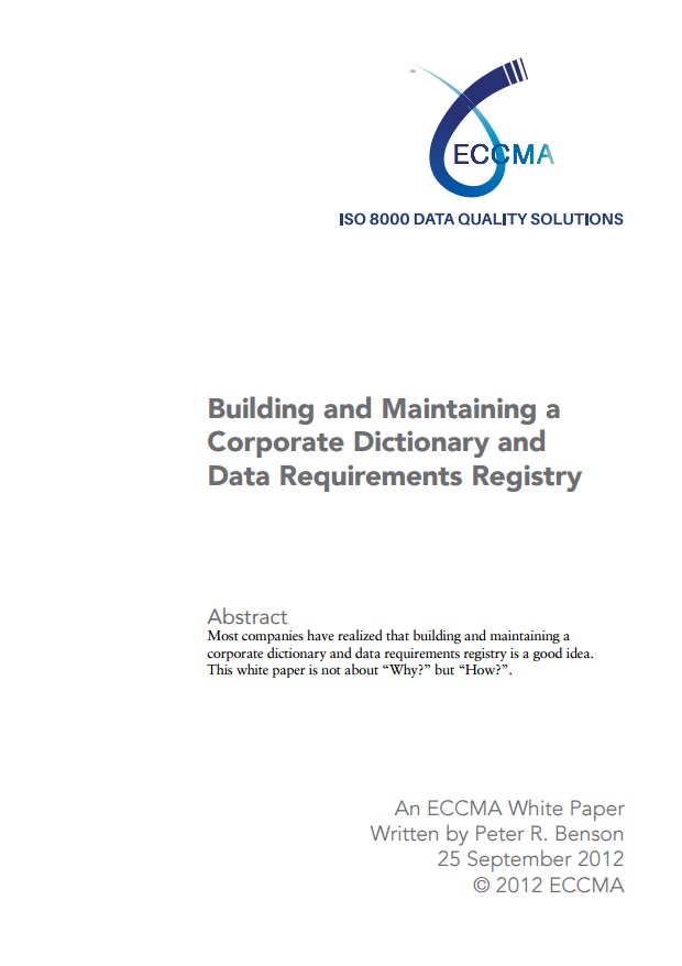 Building and Maintaining a Corporate Dictionary