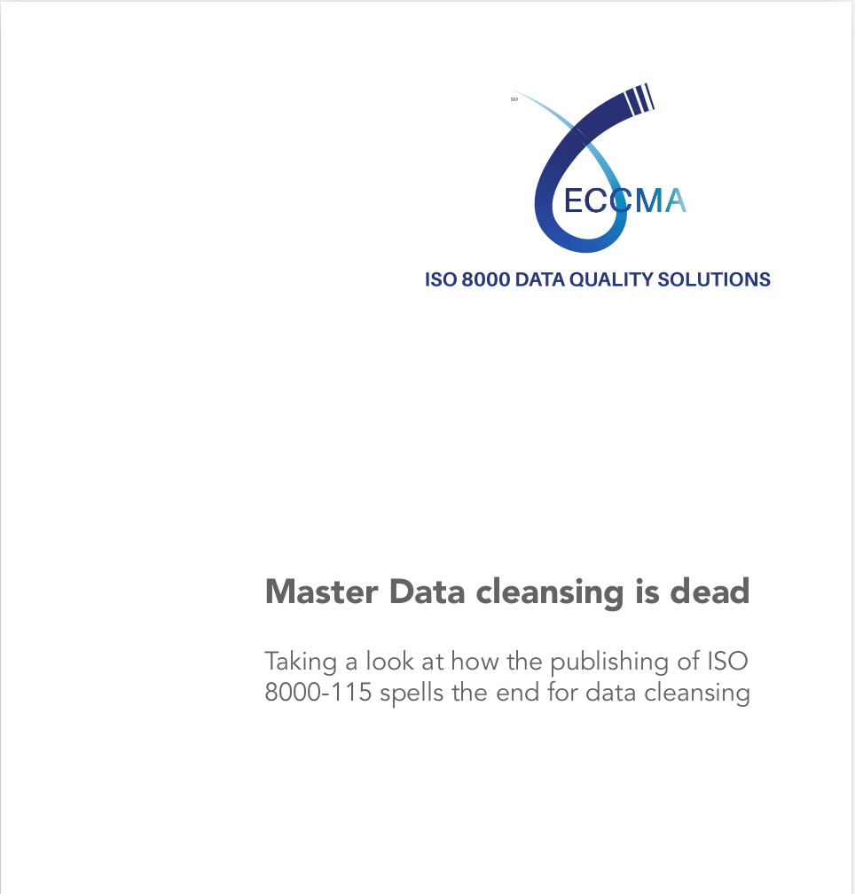 Master Data cleansing is dead